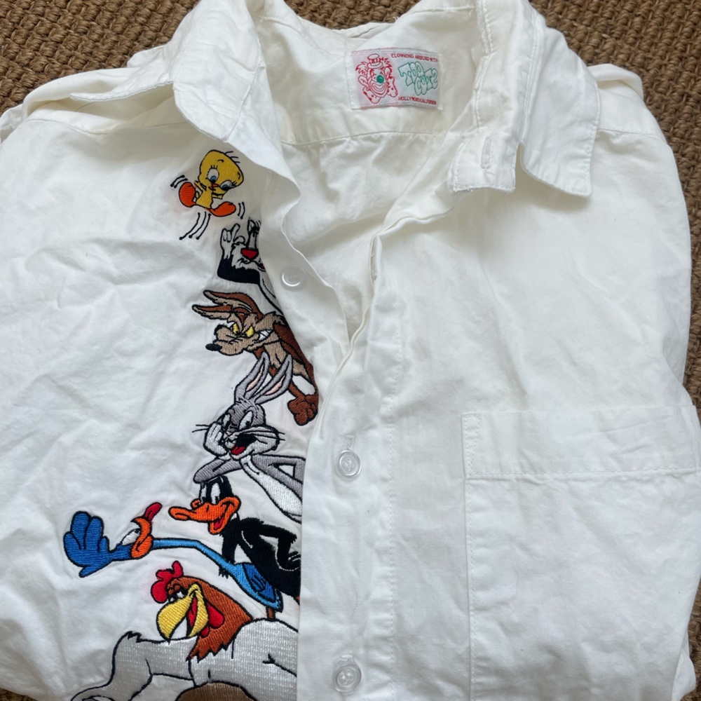Looney tune character button down